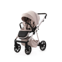Коляска 2 в 1 Adamex Delta Nature DN-2-ROSE (Розовая ткань-розовая рама)