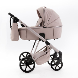 Коляска 3 в 1 Adamex Delta Nature DN-2-ROSE (Розовый цвет-розовая рама)