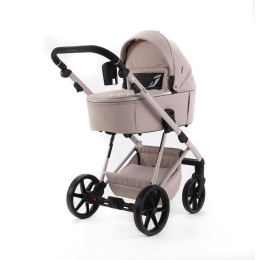 Коляска 3 в 1 Adamex Delta Nature DN-2-ROSE (Розовый цвет-розовая рама)