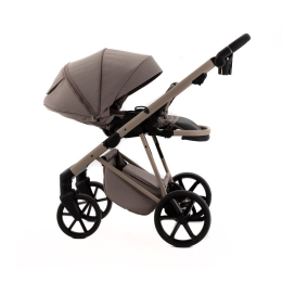 Коляска 3 в 1 Adamex Delta Nature DN-4 Cappuccino (Бежевый цвет-бежевая рама)