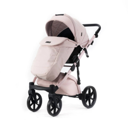 Коляска 2 в 1 Adamex NOLA Natura ROSE-2 (розовая ткань - розовая кожа)