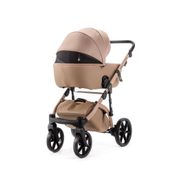 Коляска 3 в 1 Adamex NOLA Natura Camel-5 (т.бежевая ткань - т.бежевая кожа)