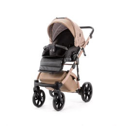 Коляска 3 в 1 Adamex NOLA Natura Camel-5 (т.бежевая ткань - т.бежевая кожа)