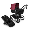 Коляска 2 в 1 Bugaboo Fox 5 Renew цвет Dark Cherry-Black рама Black