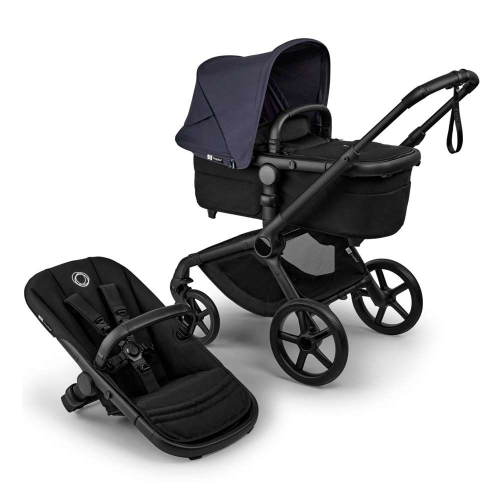 Коляска 2 в 1 Bugaboo Fox 5 Renew цвет Deep Indigo-Black рама Black
