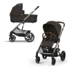 Коляска 2 в 1 Cybex Balios S Lux 2025 цвет Chocolate Brown шасси Taupe