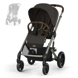 Прогулочная коляска Cybex Balios S Lux 2025 цвет Chocolate Brown + Дождевик