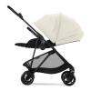 Прогулочная коляска Cybex Melio Carbon 2025 цвет Canvas White (Белый с черным)