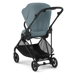 Коляска 2 в 1 Cybex Melio Carbon 2025 цвет Stormy Blue с дождевиком