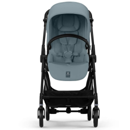 Коляска 2 в 1 Cybex Melio Carbon 2025 цвет Stormy Blue с дождевиком