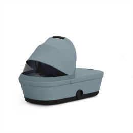 Коляска 2 в 1 Cybex Melio Carbon 2025 цвет Stormy Blue с дождевиком