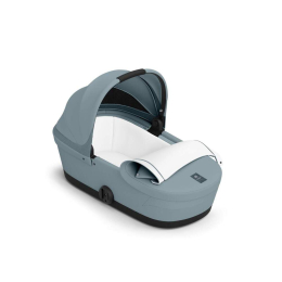 Коляска 2 в 1 Cybex Melio Carbon 2025 цвет Stormy Blue с дождевиком
