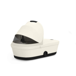 Коляска 2 в 1 Cybex Melio Carbon 2025 цвет Canvas White с дождевиком