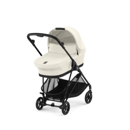 Коляска 2 в 1 Cybex Melio Carbon 2025 цвет Canvas White с дождевиком