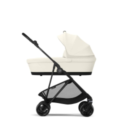 Коляска 2 в 1 Cybex Melio Carbon 2025 цвет Canvas White с дождевиком