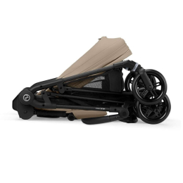 Коляска 2 в 1 Cybex Melio Carbon 2025 цвет Almond Beige с дождевиком