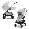 Коляска 2 в 1 Cybex Melio Carbon 2025 цвет Fog Grey