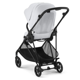 Коляска 2 в 1 Cybex Melio Carbon 2025 цвет Fog Grey с дождевиком