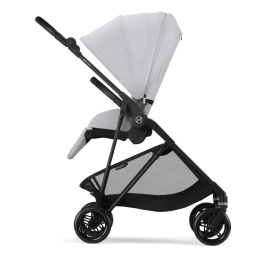 Коляска 2 в 1 Cybex Melio Carbon 2025 цвет Fog Grey с дождевиком