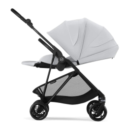 Коляска 2 в 1 Cybex Melio Carbon 2025 цвет Fog Grey с дождевиком