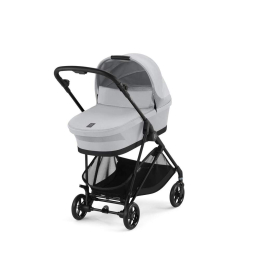 Коляска 2 в 1 Cybex Melio Carbon 2025 цвет Fog Grey с дождевиком