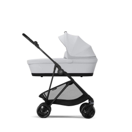 Коляска 2 в 1 Cybex Melio Carbon 2025 цвет Fog Grey с дождевиком