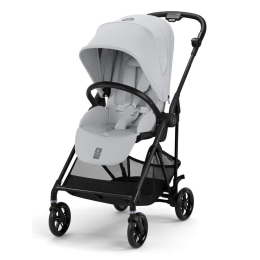 Коляска 2 в 1 Cybex Melio Carbon 2025 цвет Fog Grey с дождевиком
