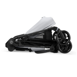 Коляска 2 в 1 Cybex Melio Carbon 2025 цвет Fog Grey с дождевиком