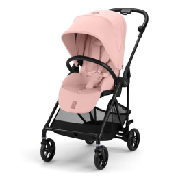 Коляска 2 в 1 Cybex Melio Carbon 2025 цвет Candy Pink с дождевиком