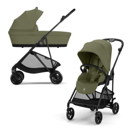 Коляска 2 в 1 Cybex Melio Carbon 2025 цвет Moss Green
