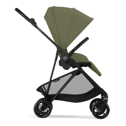 Коляска 2 в 1 Cybex Melio Carbon 2025 цвет Moss Green с дождевиком
