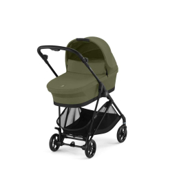 Коляска 2 в 1 Cybex Melio Carbon 2025 цвет Moss Green с дождевиком