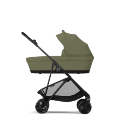 Коляска 2 в 1 Cybex Melio Carbon 2025 цвет Moss Green с дождевиком