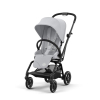 Прогулочная коляска Cybex Eezy S Twist+2 цвет Fog Grey шасси Black