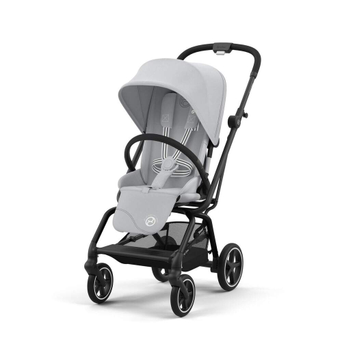 Прогулочная коляска Cybex Eezy S Twist+2 цвет Fog Grey шасси Black