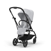 Прогулочная коляска Cybex Eezy S Twist+2 цвет Fog Grey шасси Black