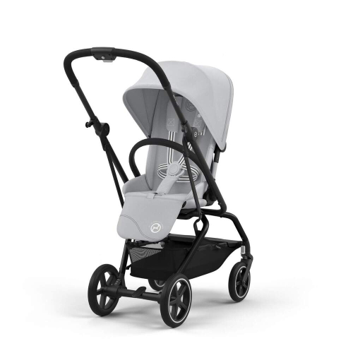 Прогулочная коляска Cybex Eezy S Twist+2 цвет Fog Grey шасси Black