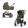 Коляска 2 в 1 Cybex Balios S Lux 2025 цвет Moss Green