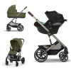 Коляска 3 в 1 Cybex Balios S Lux 2025 цвет Moss Green + Автокресло Cybex Aton B2 цвет Black