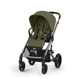 Коляска 3 в 1 Cybex Balios S Lux 2025 цвет Moss Green + Автокресло Cybex Cloud T цвет Leaf green