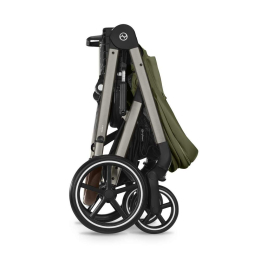 Коляска 3 в 1 Cybex Balios S Lux 2025 цвет Moss Green + Автокресло Cybex Cloud T цвет Leaf green
