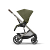 Коляска 3 в 1 Cybex Balios S Lux 2025 цвет Moss Green + Автокресло Cybex Cloud T цвет Leaf green