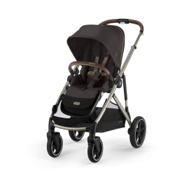 Прогулочная коляска для двойни с двумя сиденьями Cybex Gazelle S цвет Chocolate Brown