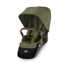 Прогулочная коляска для двойни с двумя сиденьями Cybex Gazelle S цвет Moss Green