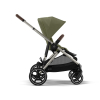Прогулочная коляска для двойни с двумя сиденьями Cybex Gazelle S цвет Moss Green