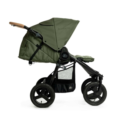 Коляска для двойни Bumbleride Indie Twin 2025 цвет Olive (Оливковый)
