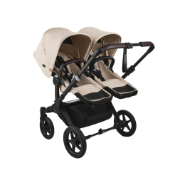 Коляска для двойни 2 в 1 Bugaboo Donkey 5 Twin цвет Desert Taupe шасси Black (2 люльки и 2 сиденья)