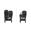 Коляска для двойни 2 в 1 Bugaboo Donkey 5 Twin цвет Desert Taupe шасси Black (2 люльки и 2 сиденья)