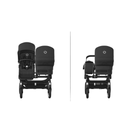 Коляска для двойни 2 в 1 Bugaboo Donkey 5 Twin цвет Desert Taupe шасси Black (2 люльки и 2 сиденья)