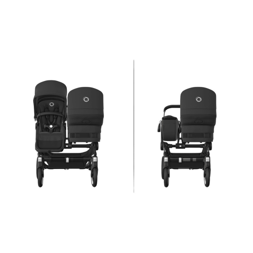 Коляска для двойни 2 в 1 Bugaboo Donkey 5 Twin цвет Desert Taupe шасси Black (2 люльки и 2 сиденья)